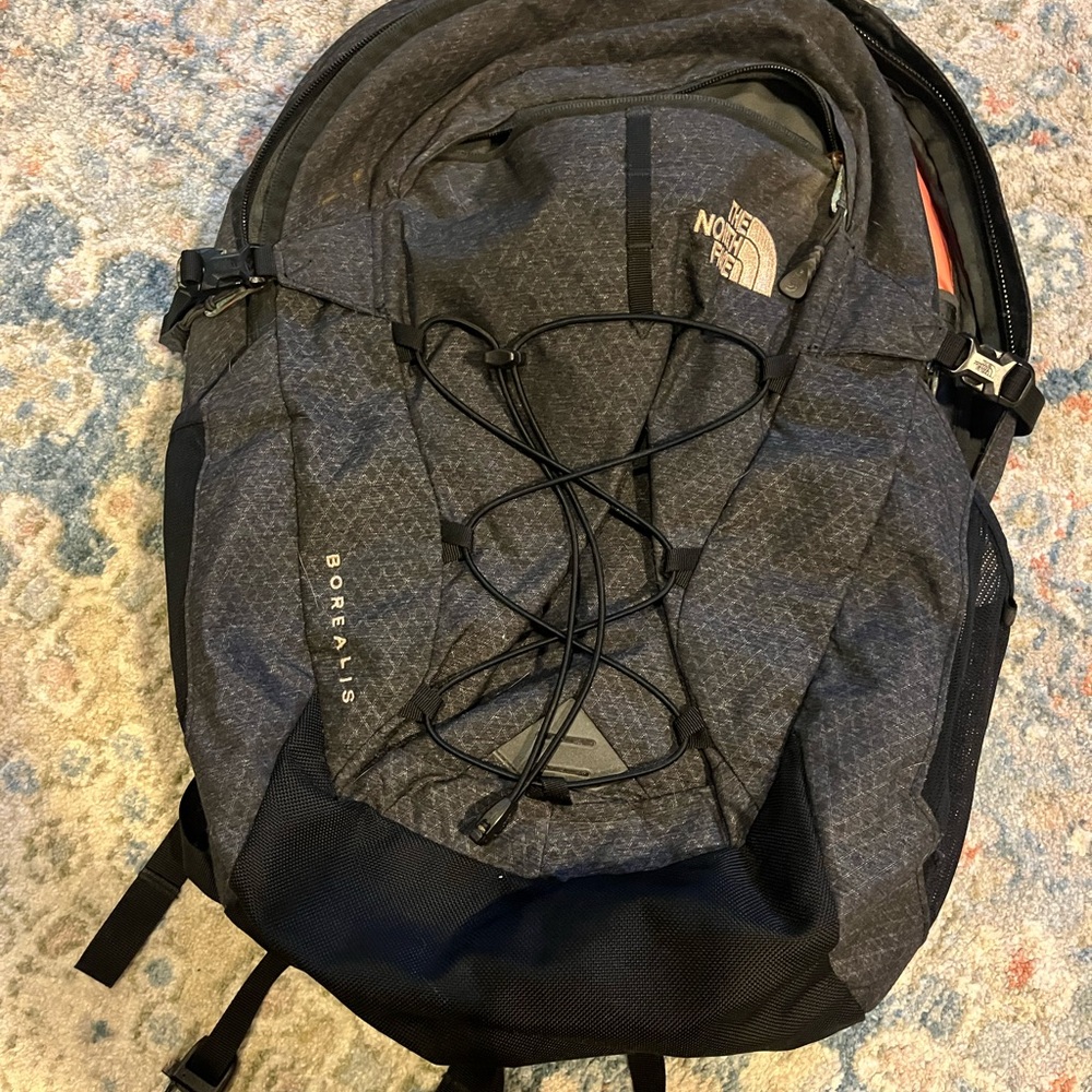 The North Face Women’s Backpack - Black and Gray and Rose Gold